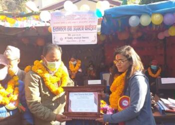 ठिन्केपु आधारभूत विद्यालयको चार कोठे भवन हस्तान्तरण तथा उद्घाटन