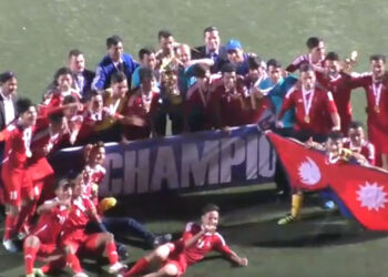 भारतलाई हराउँदै नेपाल बन्यो साफ यू-१८ च्याम्पियन