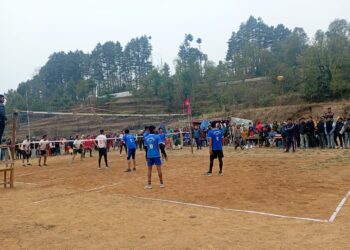 दोस्रो अन्तर वडा पुरुष भलिबल प्रतियोगिताको उपाधि आयोजक कुम्बुकास्थलीलाई