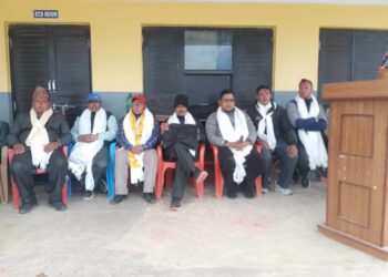 महालंगुर मा. वि. गुम्लेलमा नयाँ  वि- व्य- स गठन