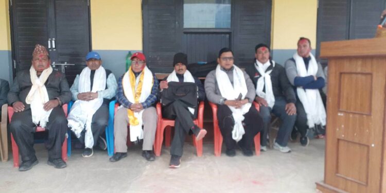 महालंगुर मा. वि. गुम्लेलमा नयाँ  वि- व्य- स गठन