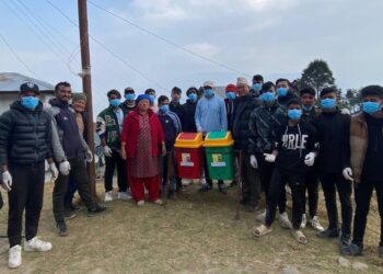 बाम्ती भण्डारका युवाहरुले  गरे फोहोर ब्यवस्थानपनमा राम्रो सुरुवात