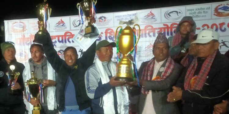 उमाकुण्ड गाउँपालिका स्तरीय पाँचौ राष्ट्रपति रनिङ शिल्डको उपाधि चण्डेश्वरी माविलाई