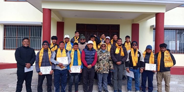 उमाकुण्डमा एथलेटिक्स आधारभूत तालिम सम्पन्न